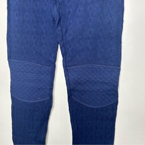 New Honeydew Intimates Deep Blue Textured Leggings large - Picture 2 of 5
